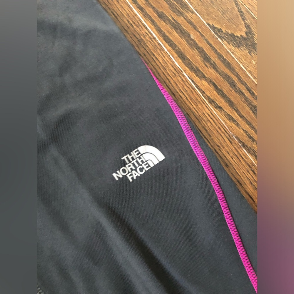 The North Face Women’s S Dark Gray Fleece-Lined Long Ankle Leggings w/Pockets - Picture 3 of 16